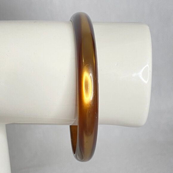 Moonglow Bangle Bracelet Golden Brown Lightweight - Picture 4 of 9